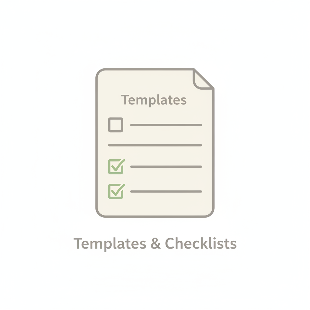 Templates & Checklists